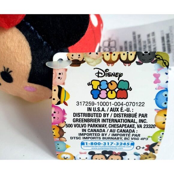 Disney Minnie Mouse Tsum Tsum Plush 3" Stuffed Character With Tags Official Toy - Picture 8 of 9